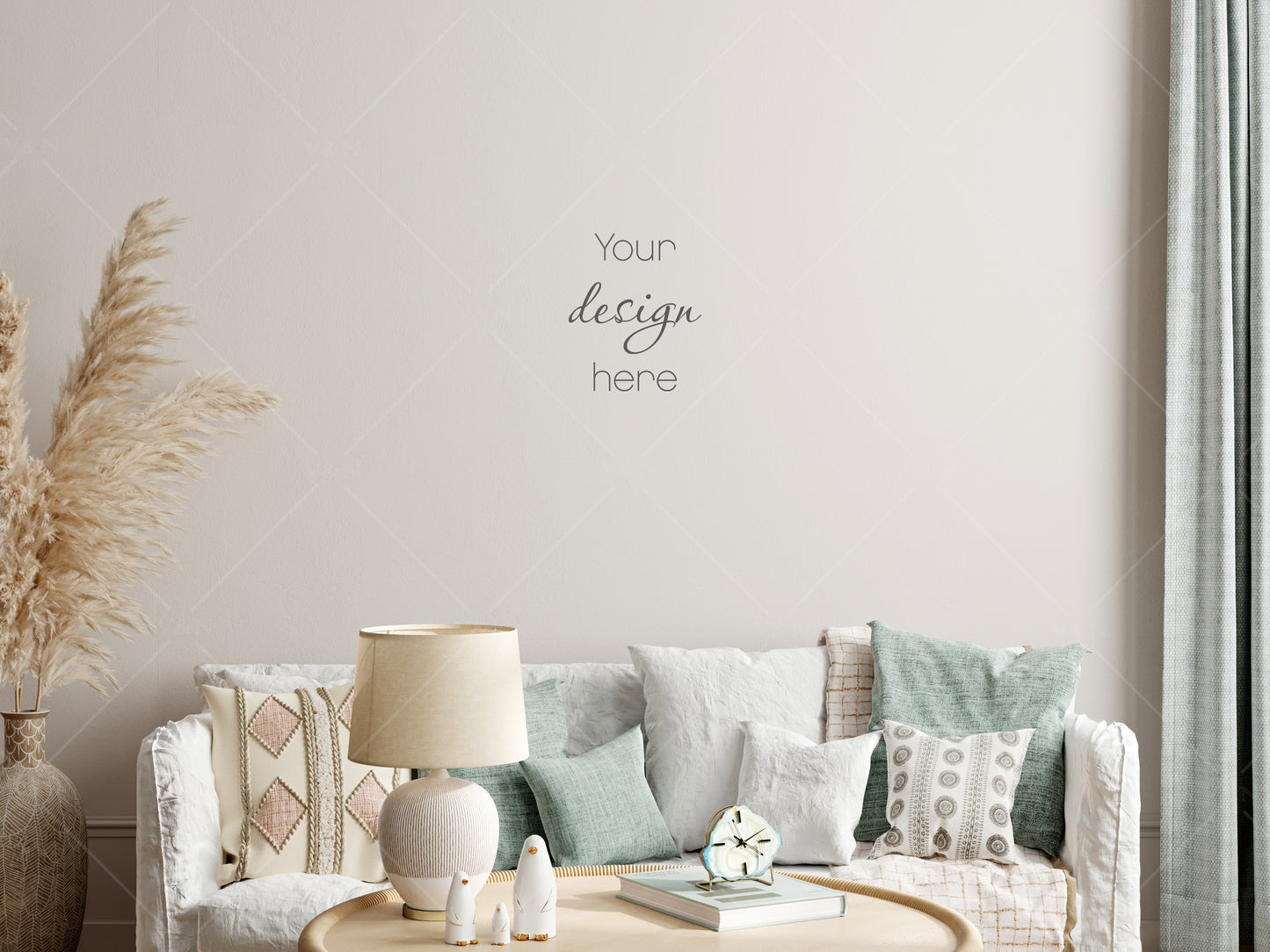 Interior Mockup, Wall Mockup, Living Room Wall Mockup, Blank Wall Mockup, Empty Wall Mockup