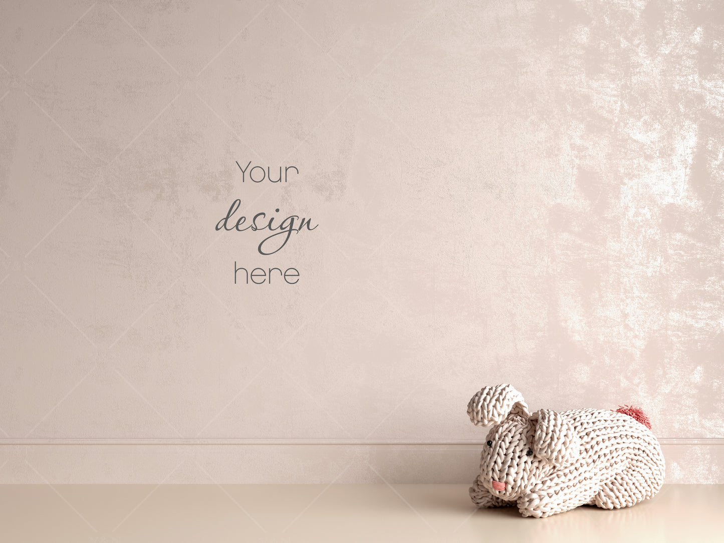 Empty Wall Nursery Interior Mockup, Nursery Wall Mockup, Kids Room Mockup, Children's Room Mockup