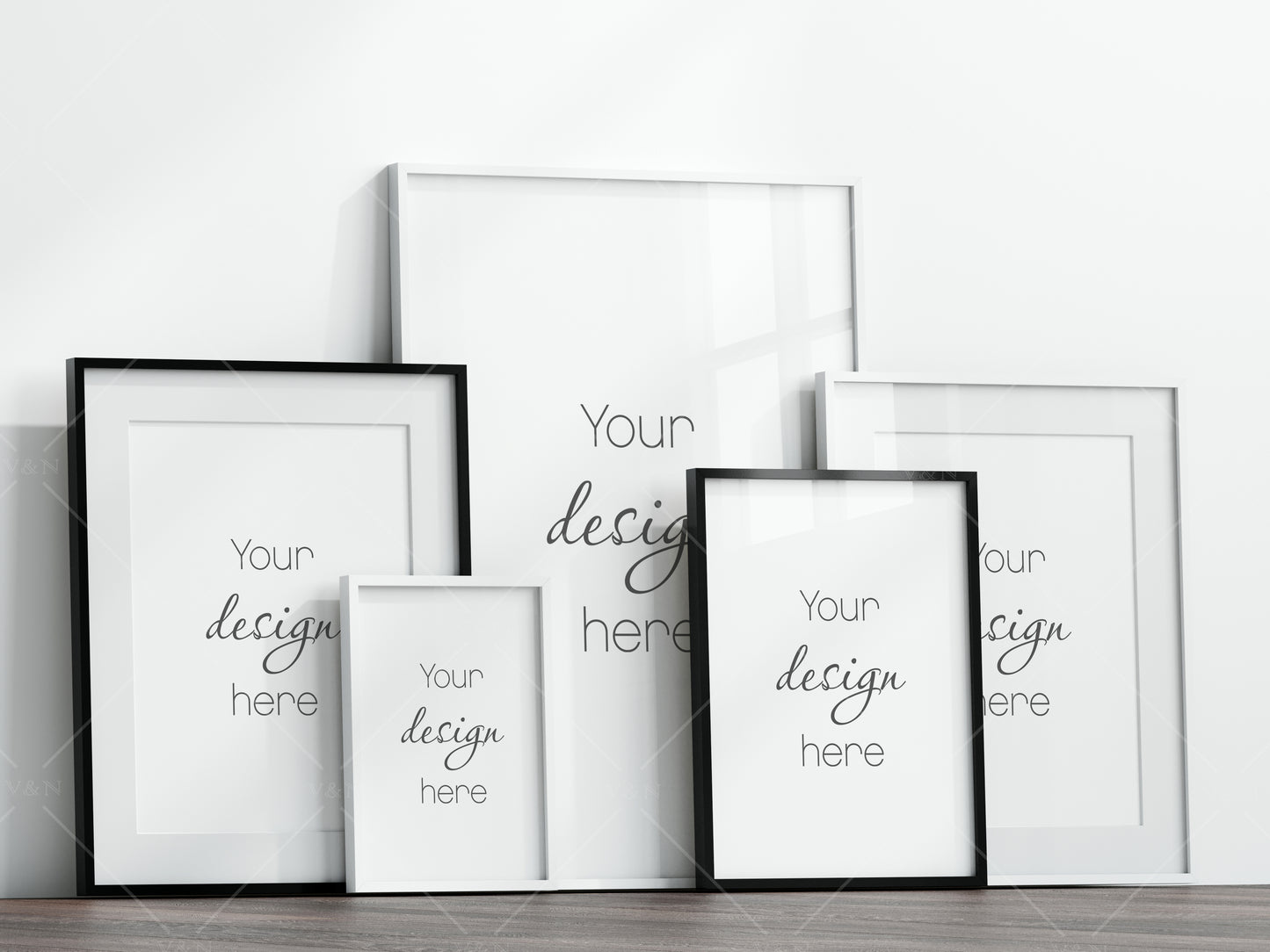 Gallery Frame Mockup, Poster Frame Mockup, Photo Frame Mockup, PSD JPG