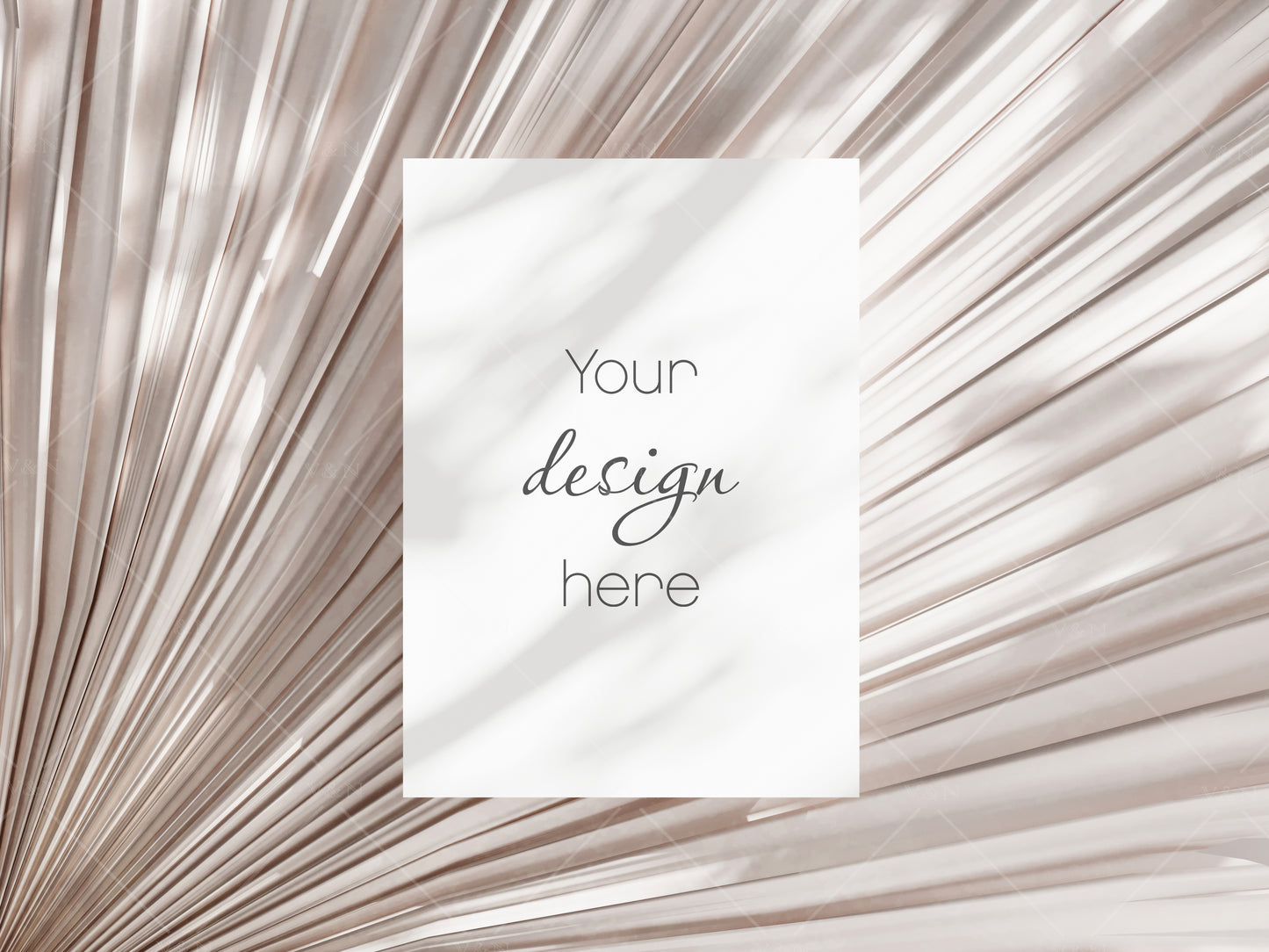 Boho Card Mockup 5x7, Invitation Mockup, Greeting Card Mockup, Wedding Stationery Mockup