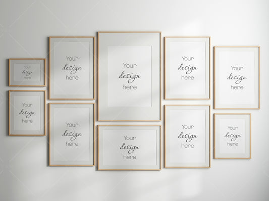 Gallery Wall Mockup, Frame Mockup, Poster Frame Mockup, Photo Frame Mockup, PSD JPG