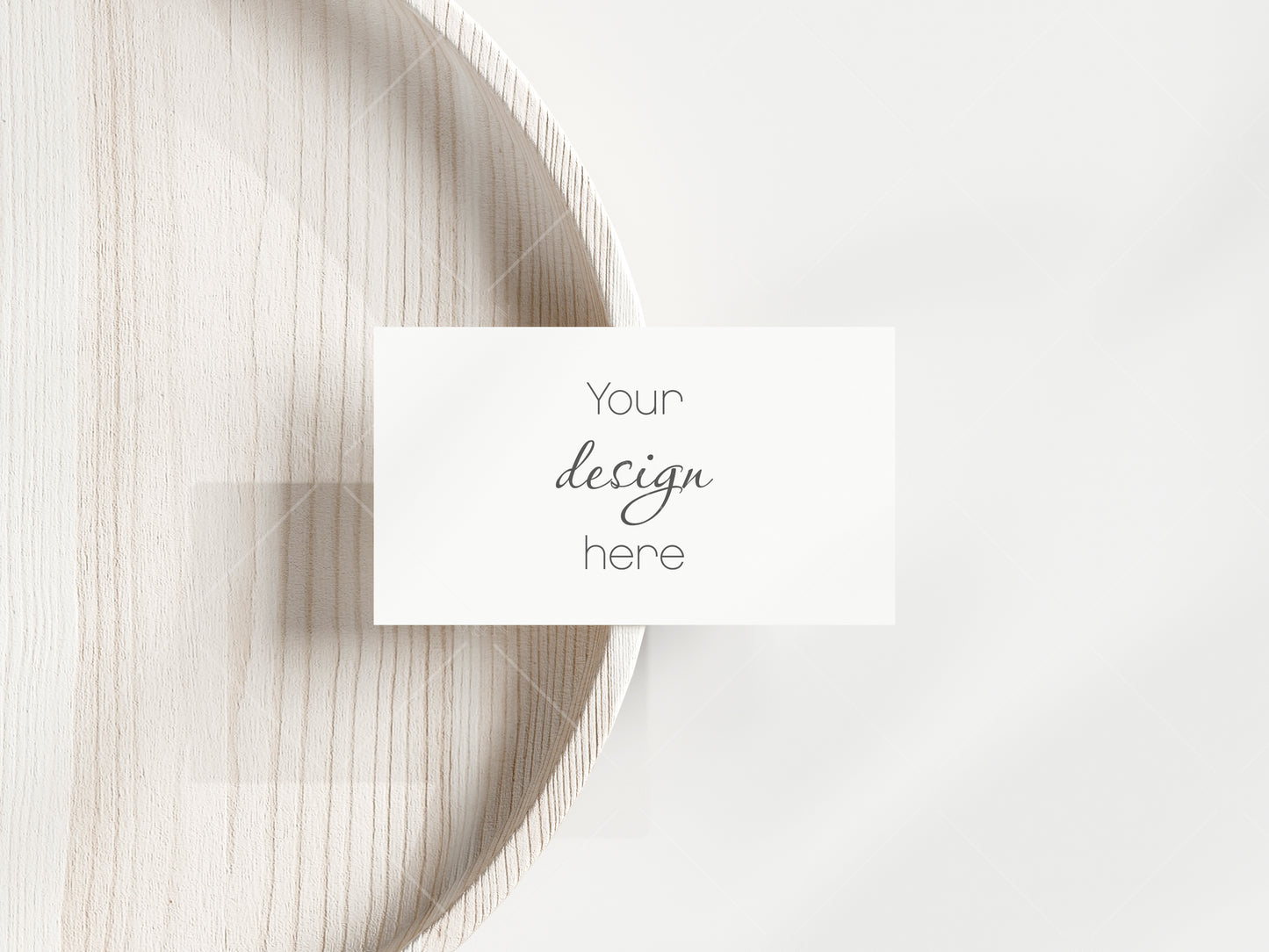 Place Card Mockup, Business Card Mockup, Minimal Card Mockup, Card on Plate, Wedding Stationery Mockup