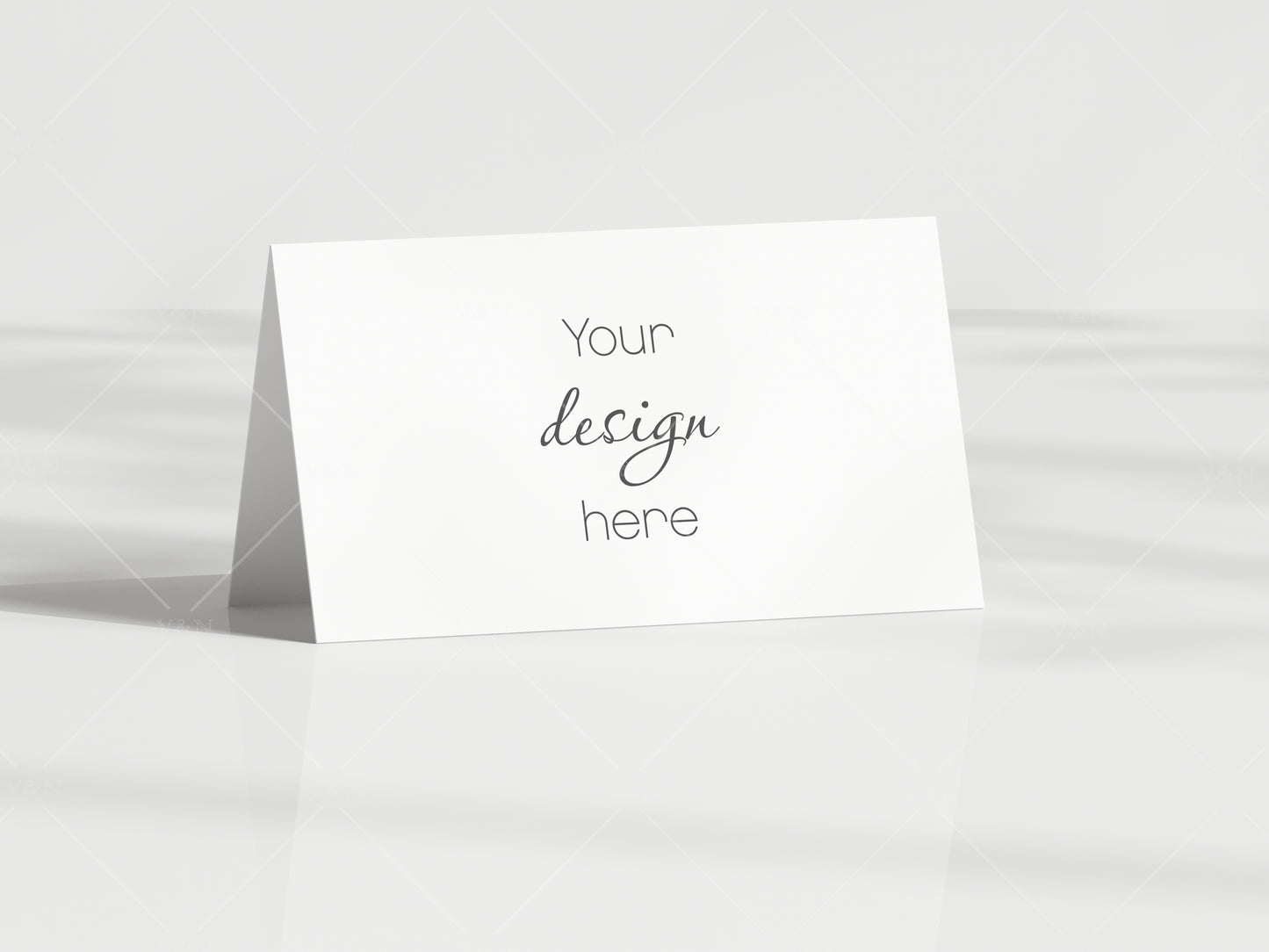 Thank You Card Mockup, Blank White Card Mockup, Wedding Stationery Mockup, Minimal Folded Card Mockup