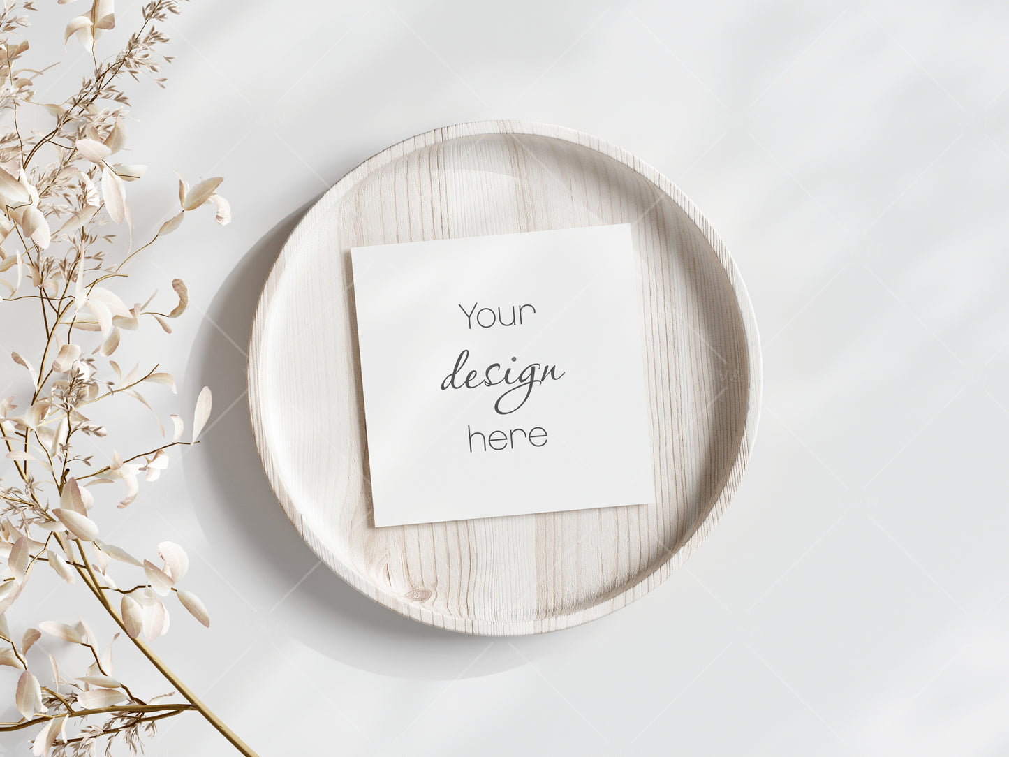 Square Card Mockup, Boho Wedding Card Mockup, Wedding Stationary Mockup, Boho Card Mockup