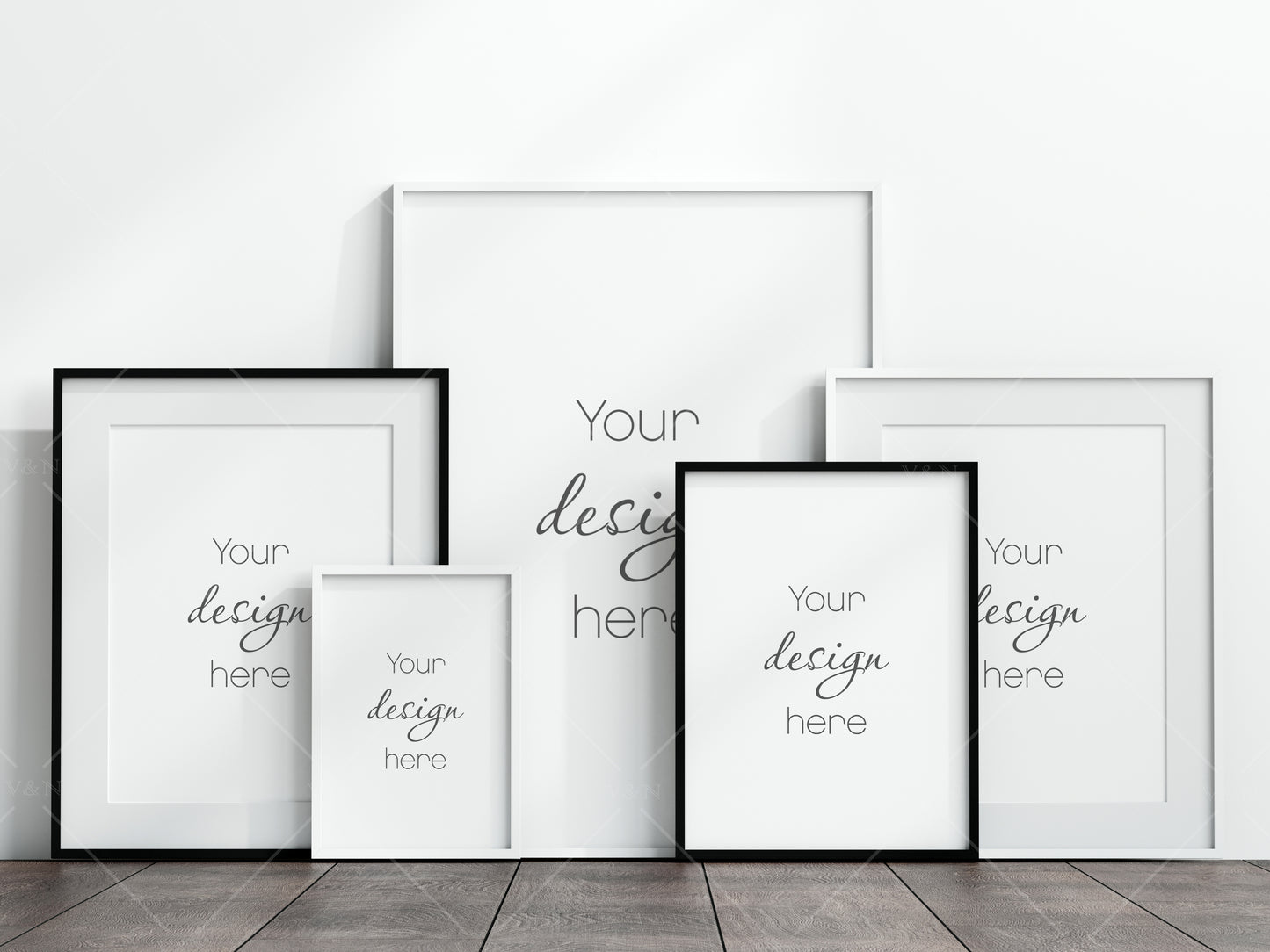 Gallery Frame Mockup, Poster Frame Mockup, Photo Frame Mockup, PSD JPG