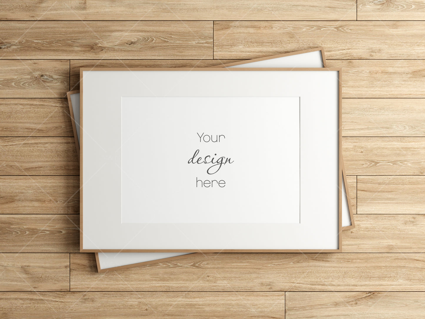 Horizontal Poster Frame Mockup, Frame Mockup, Photo Frame Mockup, PSD JPG