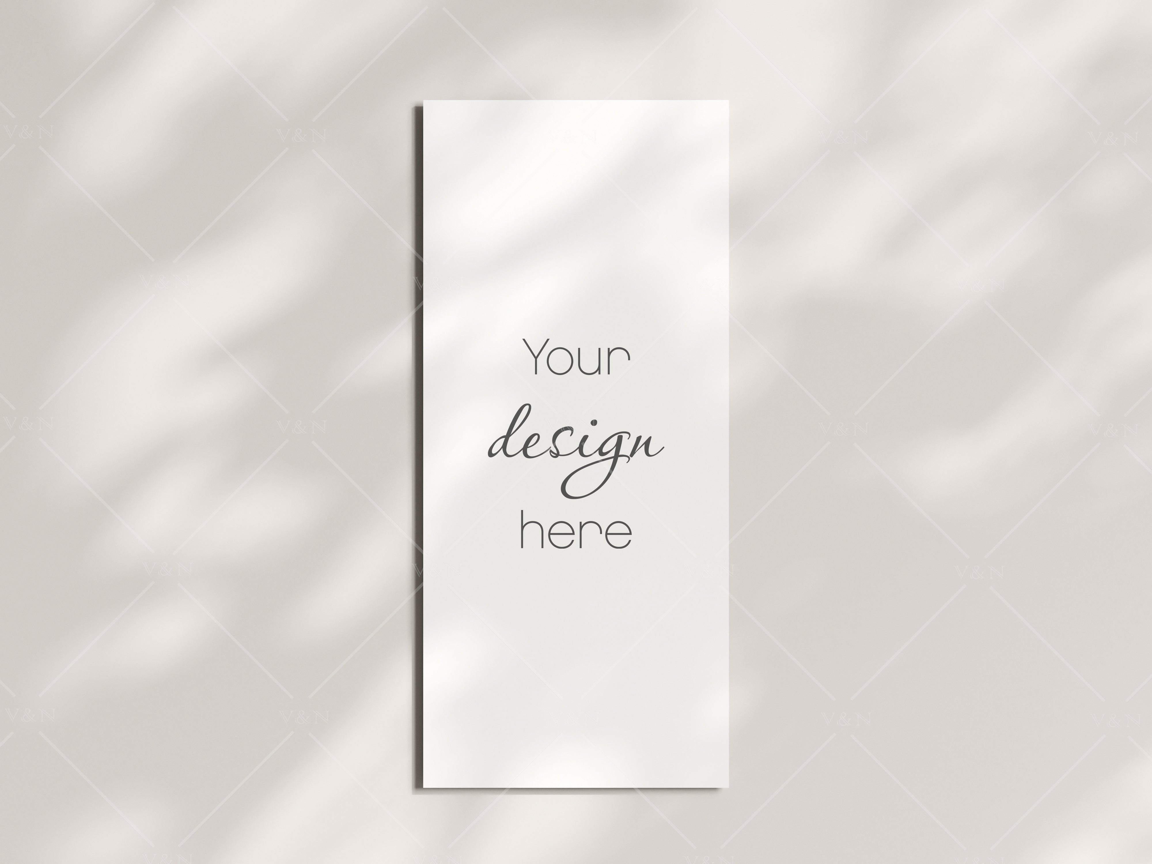 Menu Mockup 4x9, Boho Menu Mockup, Wedding Menu Mockup, Blank Menu Car ...