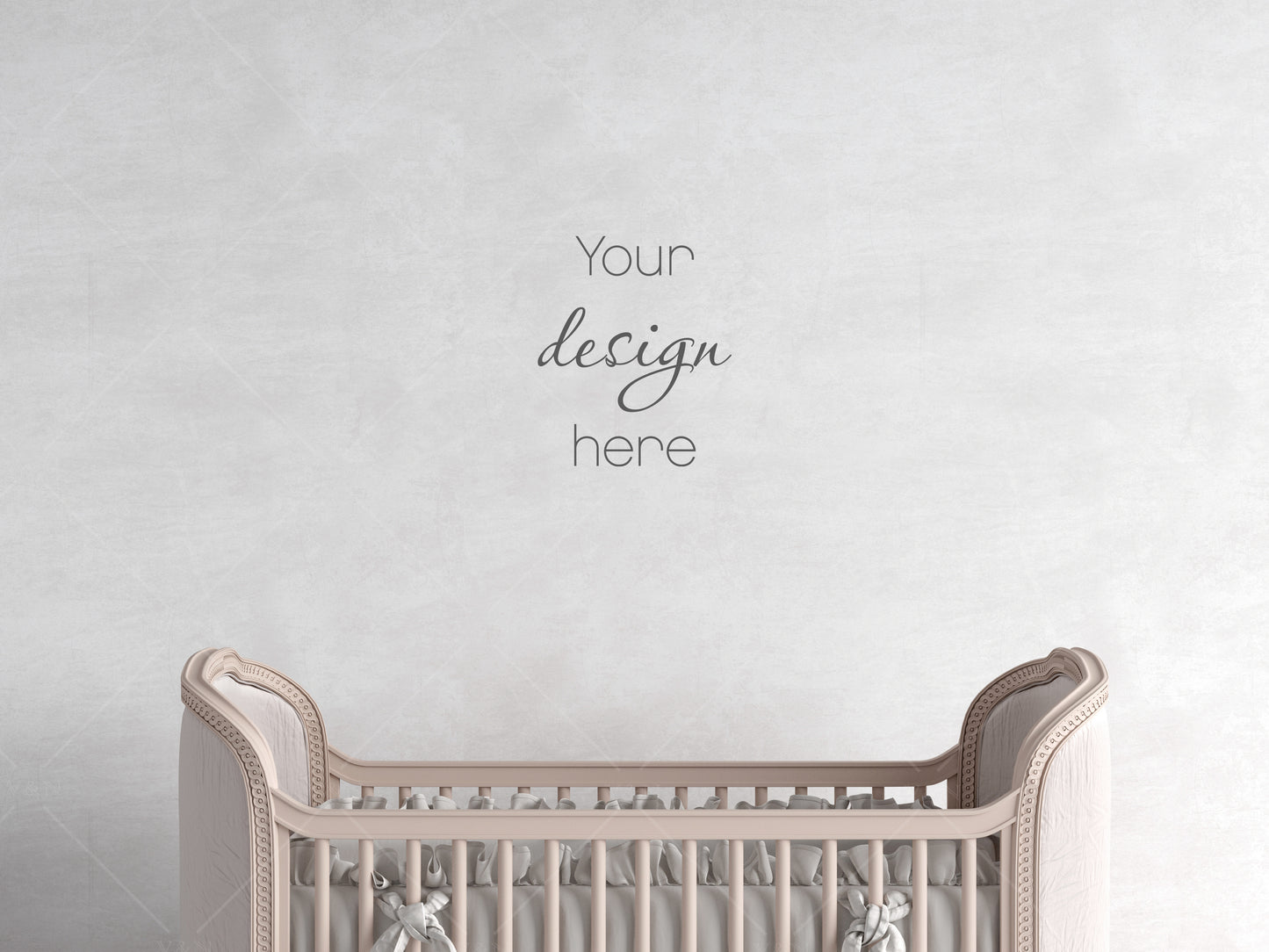 Nursery Wall Mockup, Modern Kid's Room Mockup, Children's Room Mockup, Empty Wall Nursery Interior Mockup, Minimalist Nursery Mockup