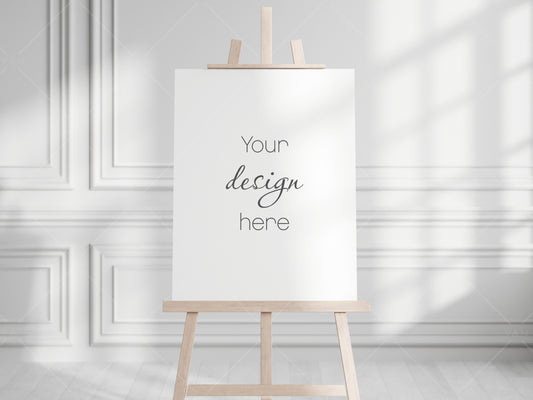 Easel Sign Mockup 3x4, Wedding Sign Mockup, Welcome Sign Mockup, Easel Mockup, Seating Chart Mockup, Baby Shower Mockup, PSD Mockup