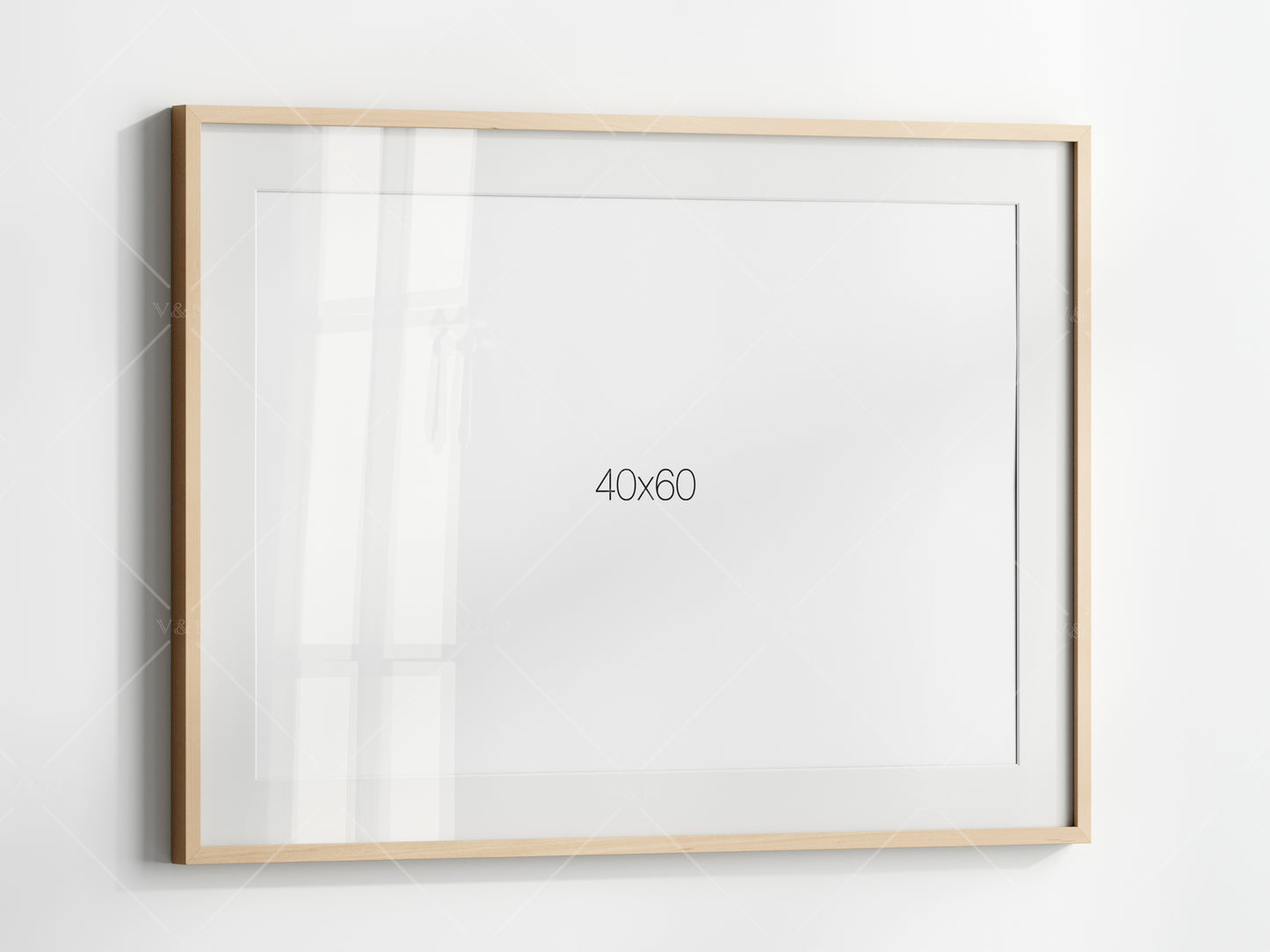 Minimalist Frame Mockup, Poster Mockup, Horizontal Frame Mockup