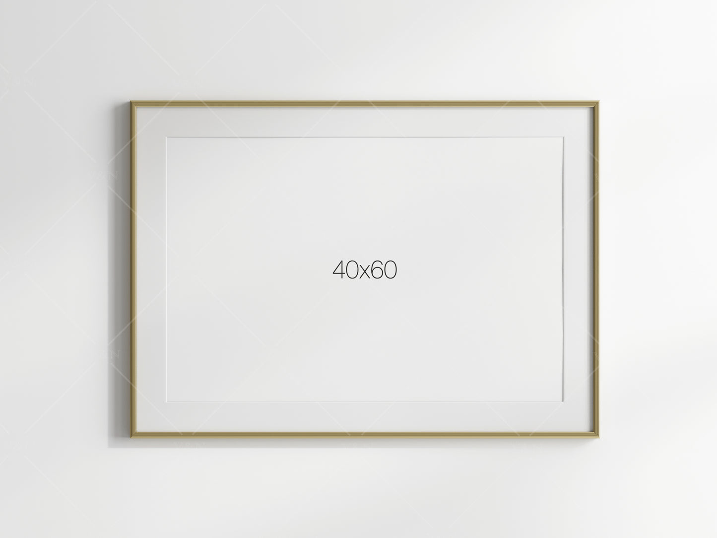 Gold Frame Mockup, Minimalist Frame Mockup, Poster Mockup, Horizontal Frame Mockup