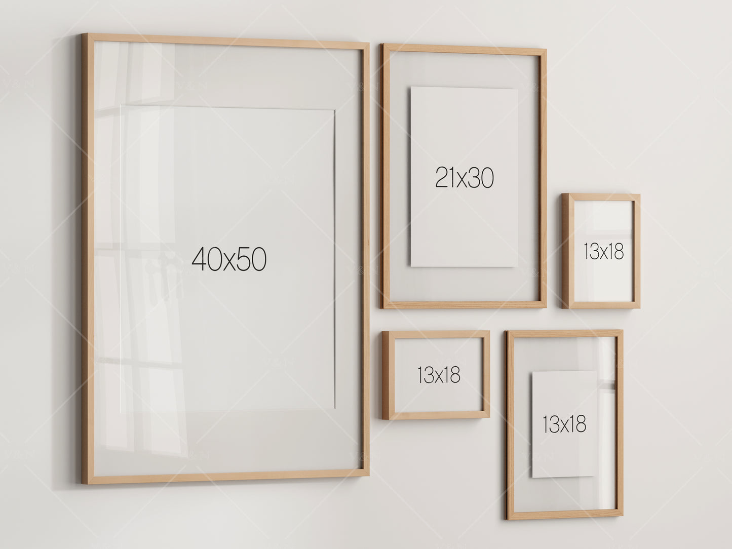 Gallery Wall Mockup, Frame Mockup, Poster Frame Mockup, Photo Frame Mockup, PSD JPG