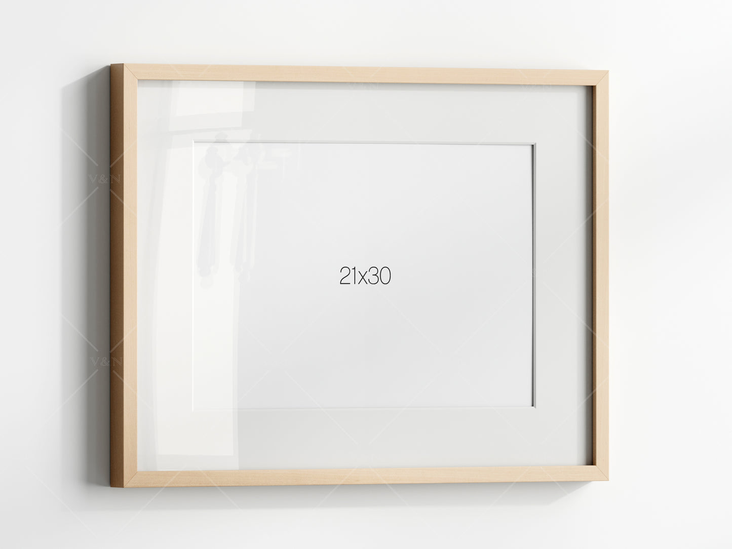 Minimalist Frame Mockup, Poster Mockup, Horizontal Frame Mockup