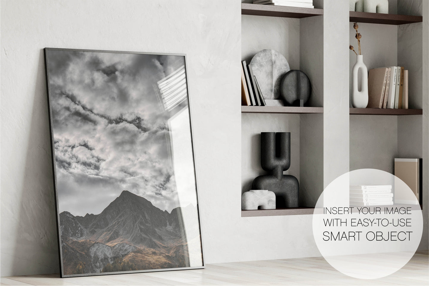 Frame Mockup Bundle in Modern Interior, PSD JPG, Poster Mockup Bundle Set, 13 Mockups