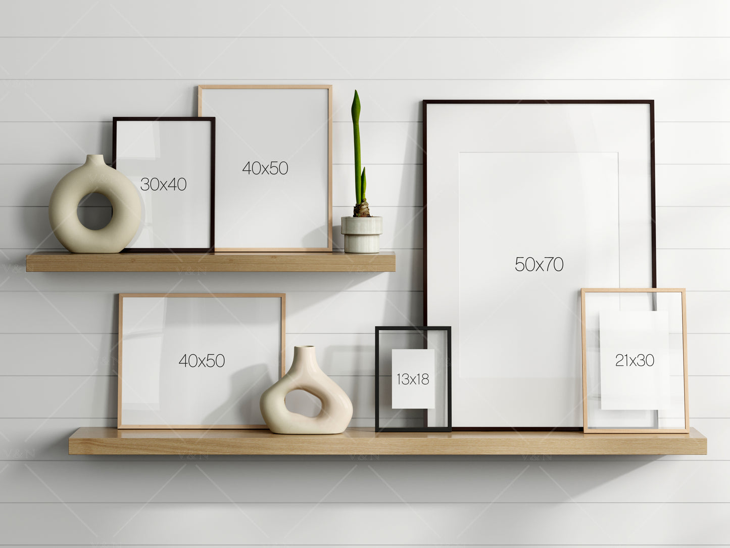 Gallery Wall Mockup, Frame Mockup, Poster Frame Mockup, Photo Frame Mockup, PSD JPG