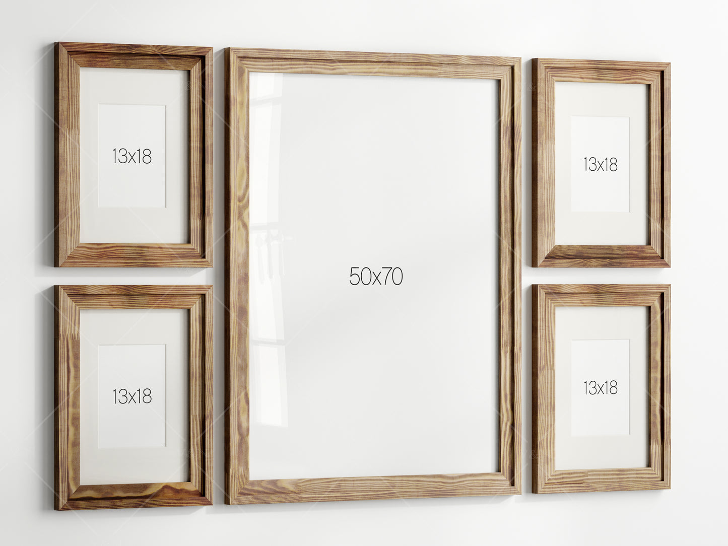 Gallery Wall Mockup, Mockup Frame in Farmhouse Interior, Frame Mockup, Poster Frame Mockup, Photo Frame Mockup, PSD JPG