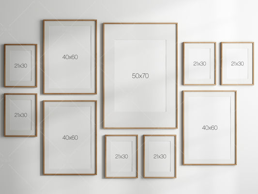 Gallery Wall Mockup, Frame Mockup, Poster Frame Mockup, Photo Frame Mockup, PSD JPG