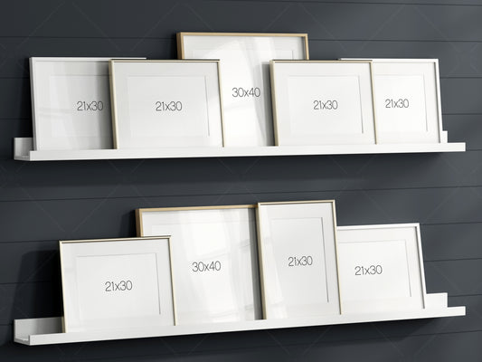 Photo Frame Mockup, Gallery Wall Mockup, Poster Frame Mockup, PSD JPG