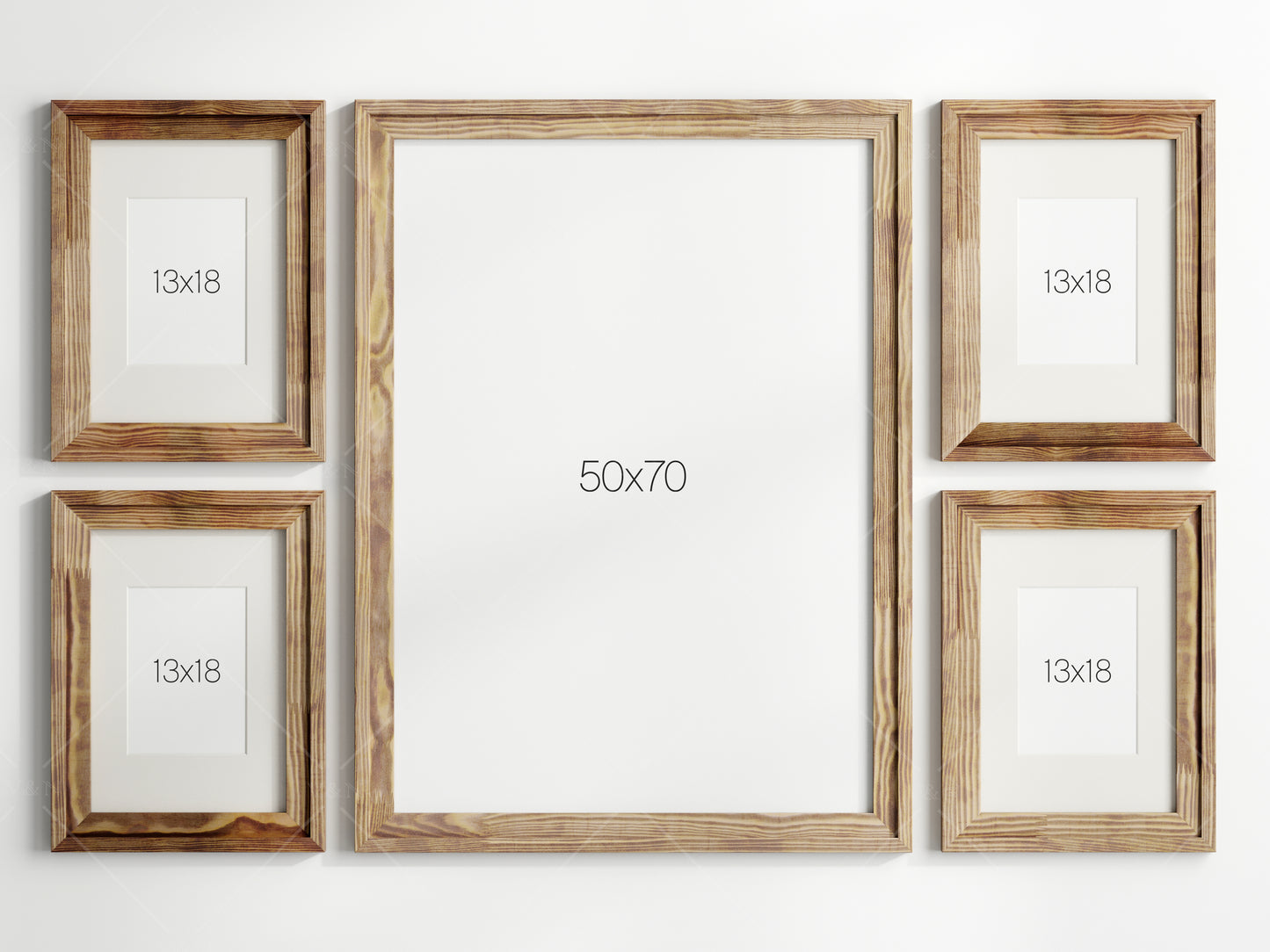 Gallery Wall Mockup, Mockup Frame in Farmhouse Interior, Frame Mockup, Poster Frame Mockup, Photo Frame Mockup, PSD JPG