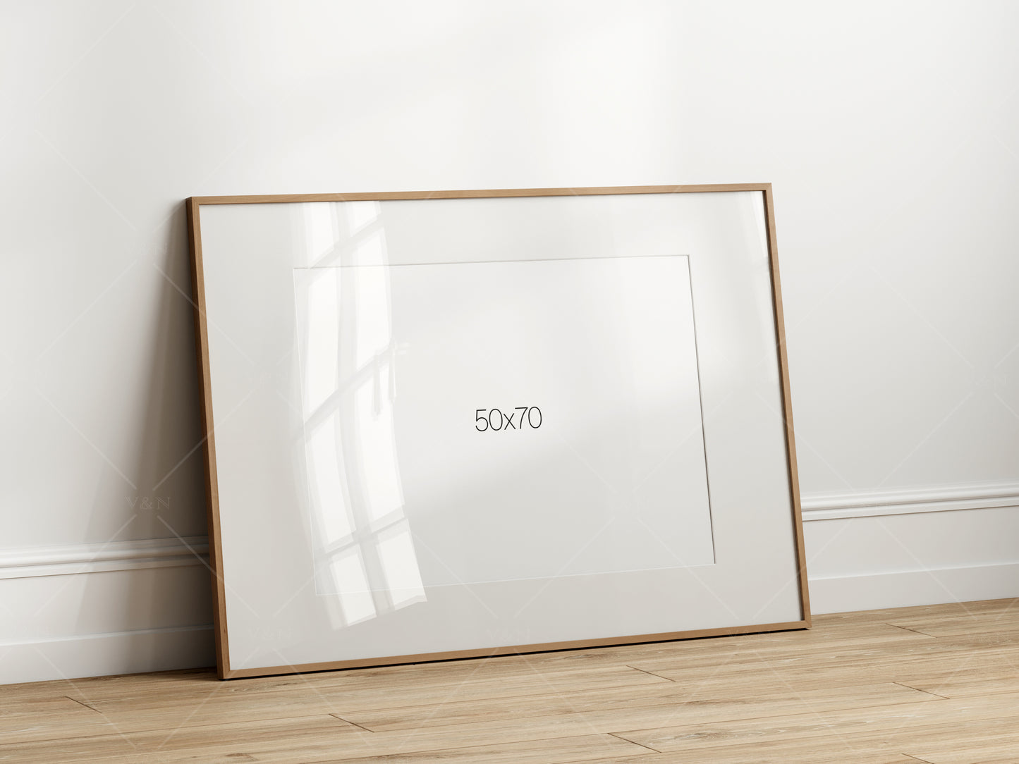 Horizontal Frame Mockup, Poster Frame Mockup, Photo Frame Mockup, PSD JPG