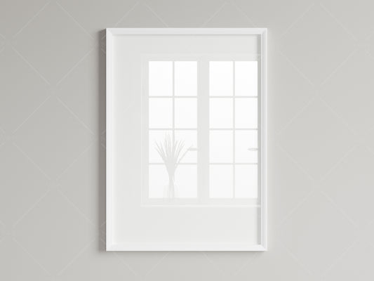 Minimalist Frame Mockup, Vertical Frame Mockup, Poster Mockup, JPG PNG PSD