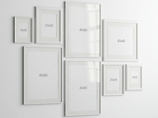 Gallery Wall Mockup, Frame Mockup, Poster Frame Mockup, Photo Frame Mockup, PSD JPG