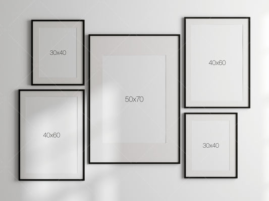 Gallery Wall Mockup, Frame Mockup, Poster Frame Mockup, Photo Frame Mockup, PSD JPG