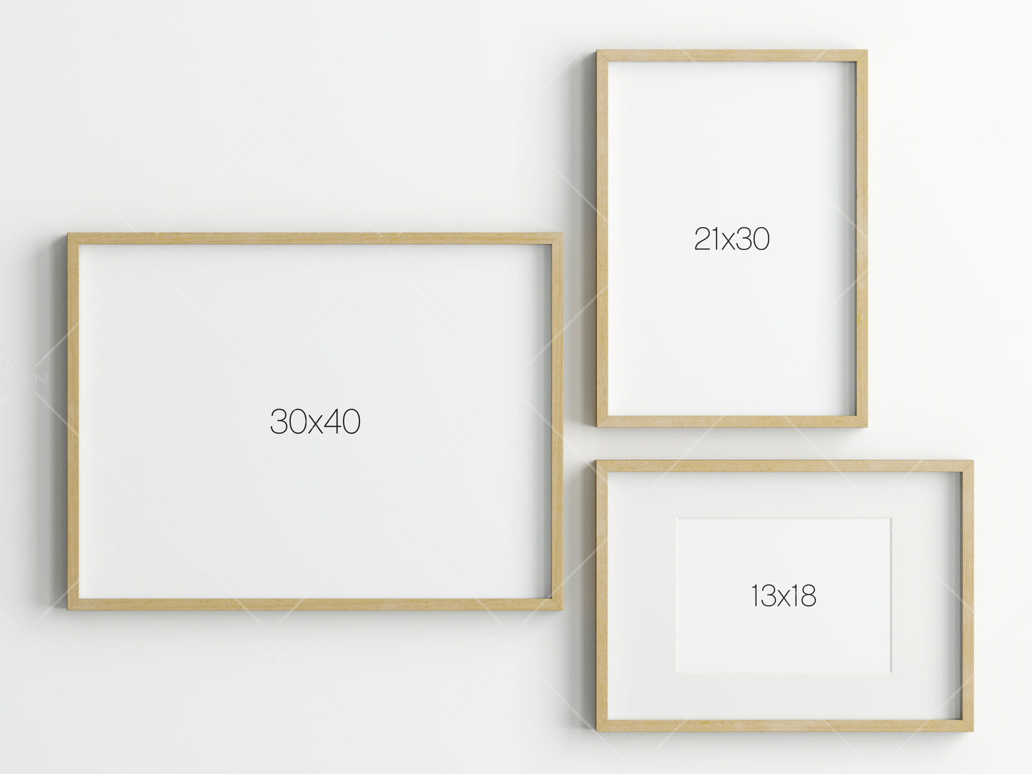 Gallery Wall Mockup, Frame Mockup, Poster Frame Mockup, Photo Frame Mockup, PSD JPG