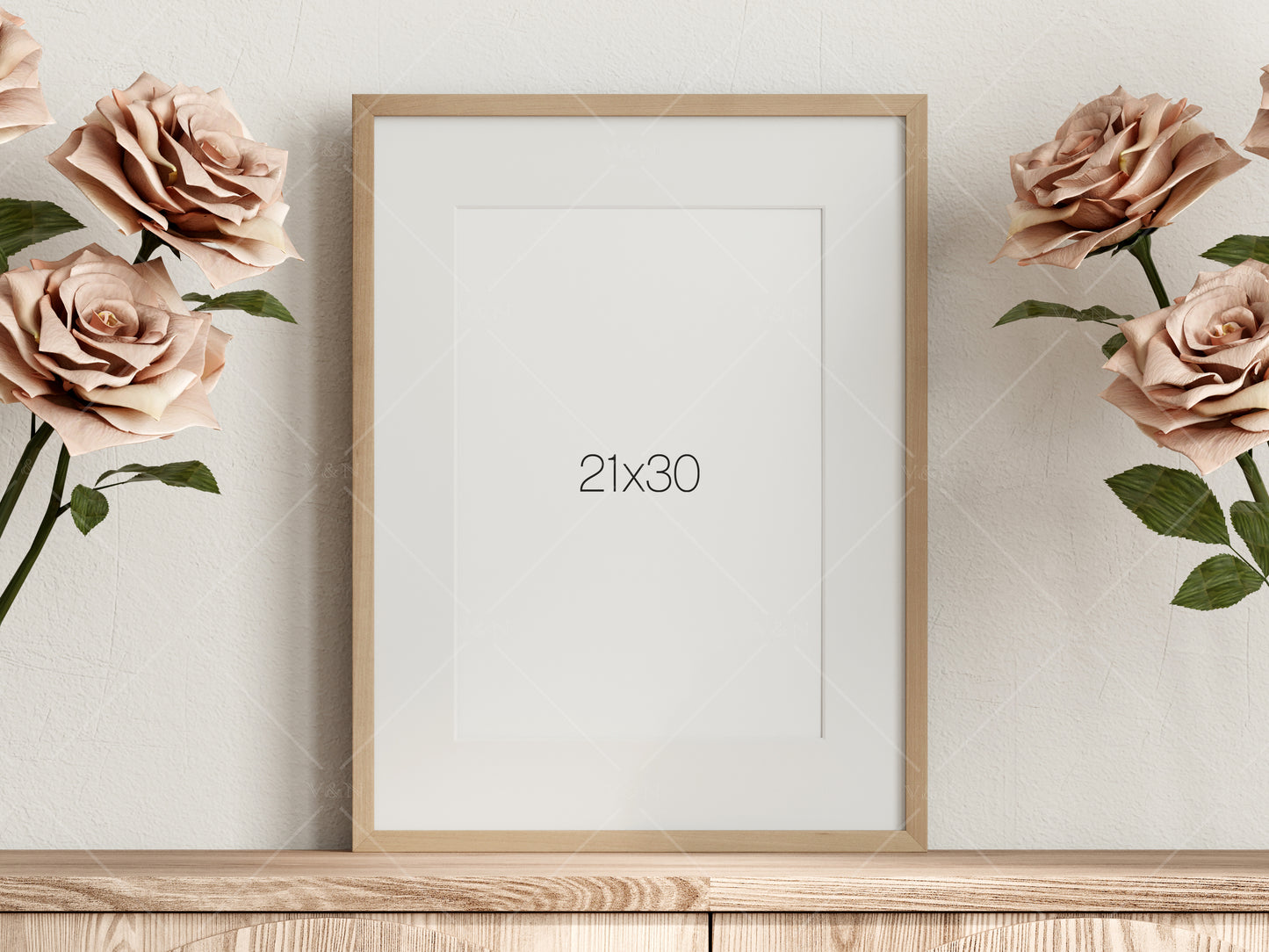 Frame Mockup 21x30, Poster Mockup, Minimalist Mockup, JPG PNG PSD