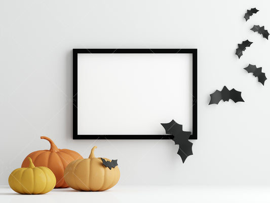 Halloween Frame Mockup A4, A3, PSD JPG PNG