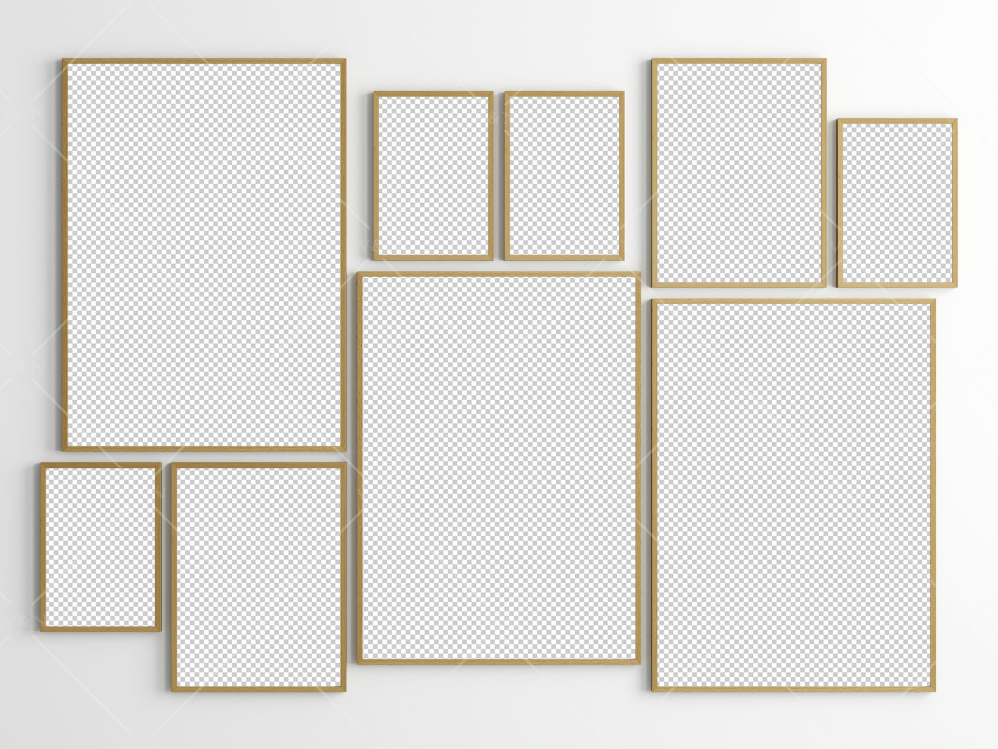 Gallery Wall Mockup, Frame Mockup, Poster Frame Mockup, Photo Frame Mockup, PSD JPG