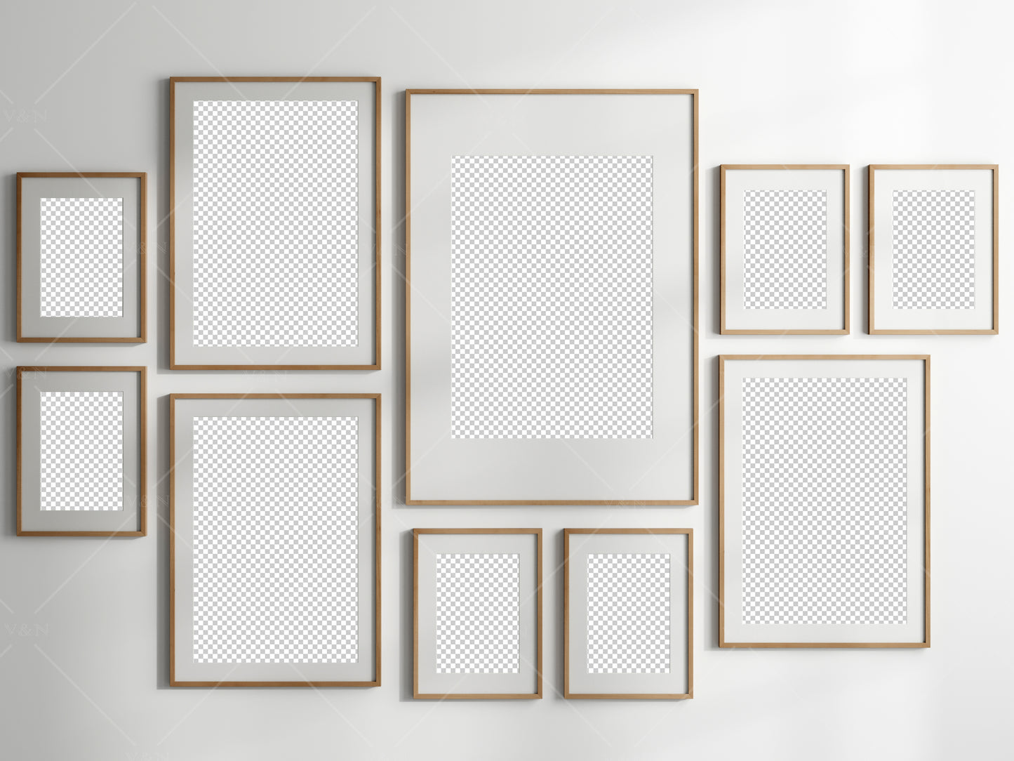 Gallery Wall Mockup, Frame Mockup, Poster Frame Mockup, Photo Frame Mockup, PSD JPG