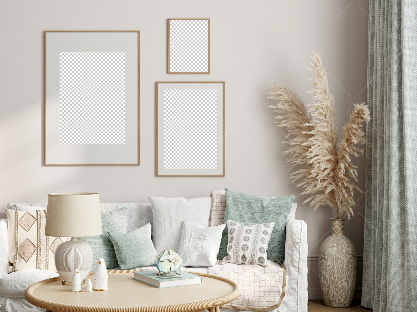 Frame Mockup, Gallery Wall Mockup, Living Room Frame Mockup, Interior Mockup, Poster Mockup