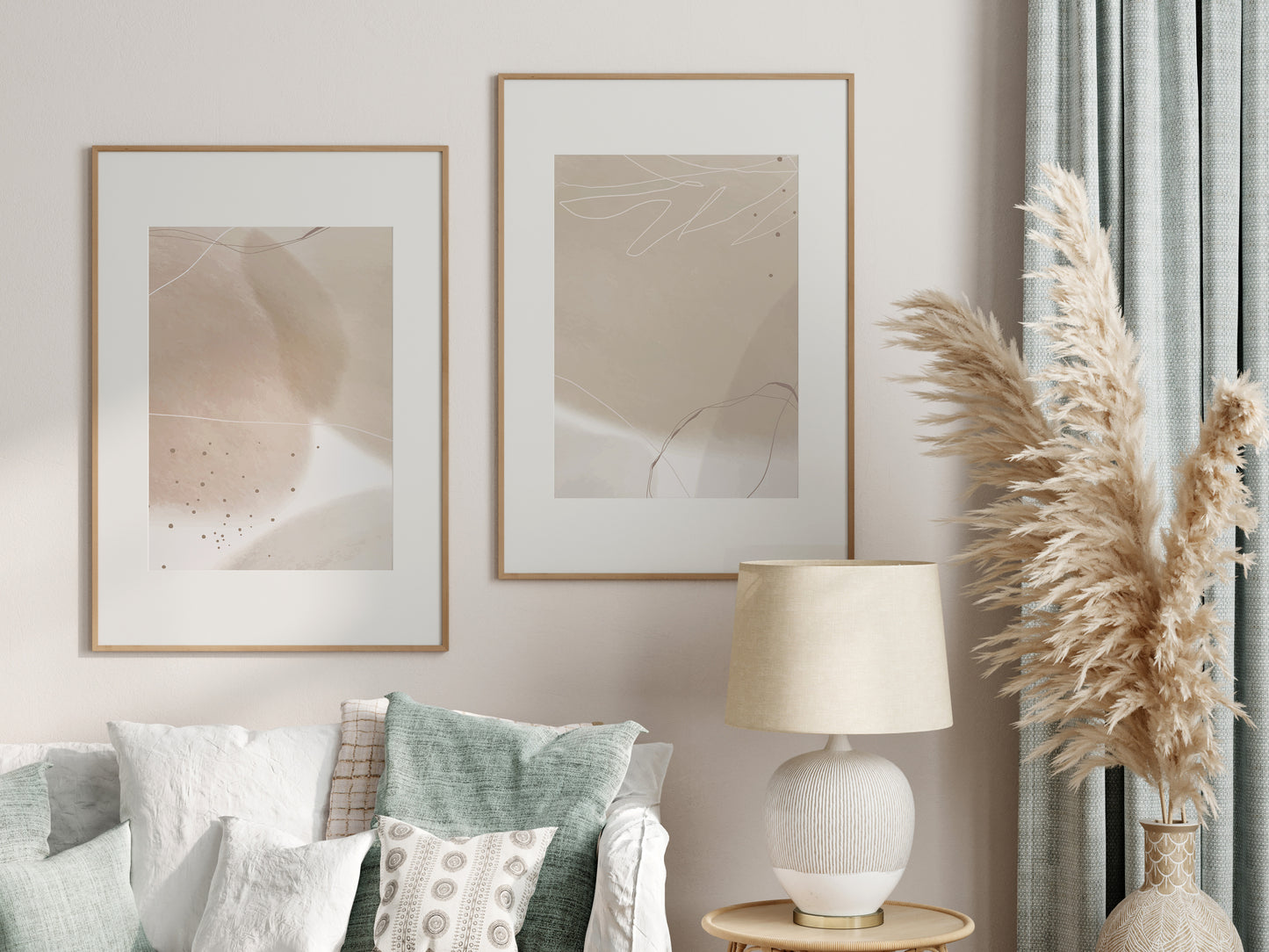 Frame Mockup Living Room, Interior Mockup, Poster Mockup, Gallery Wall Mockup