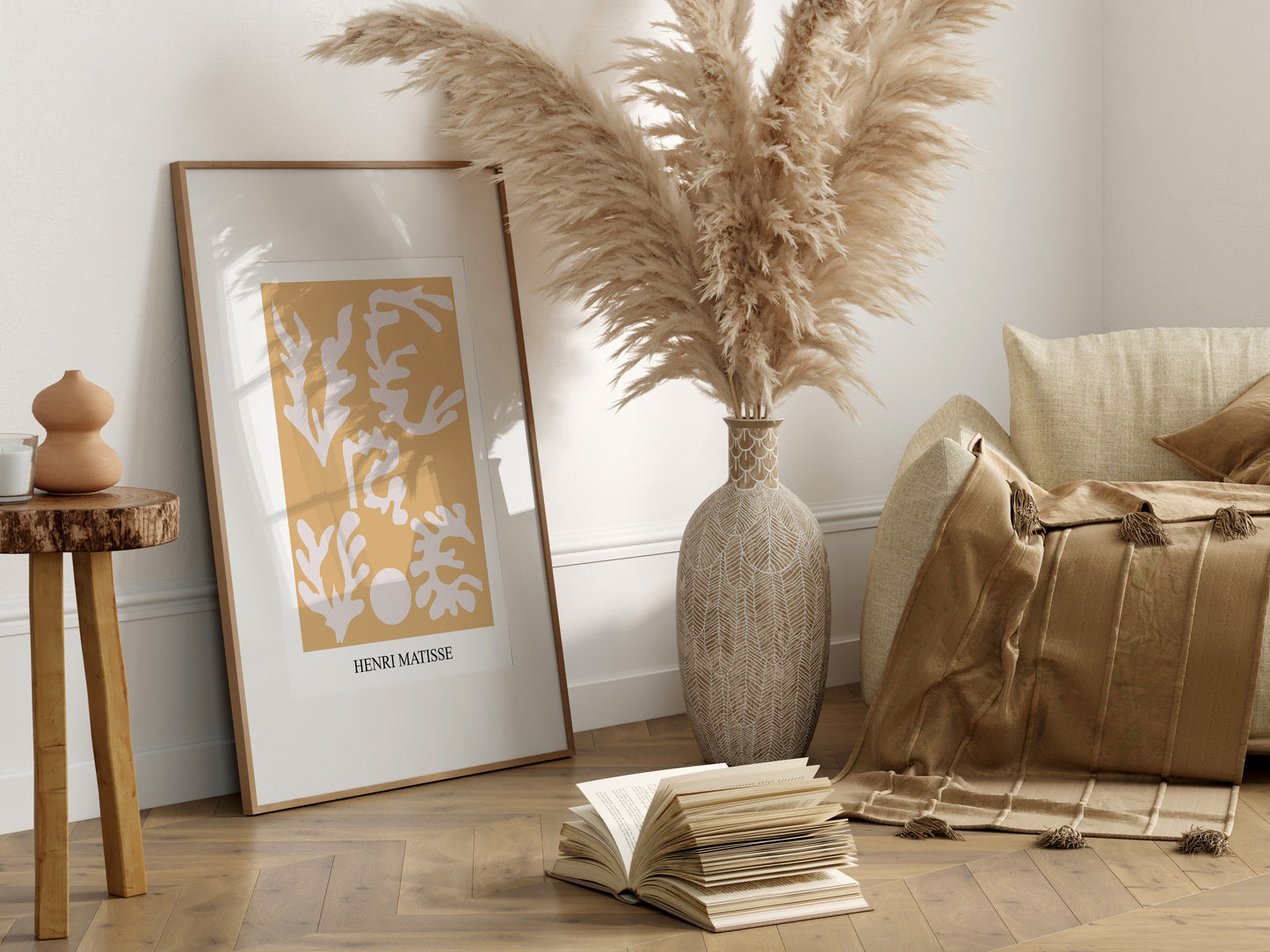 Poster Mockup, Frame Mockup in Cozy Living Room Interior, Interior Mockup