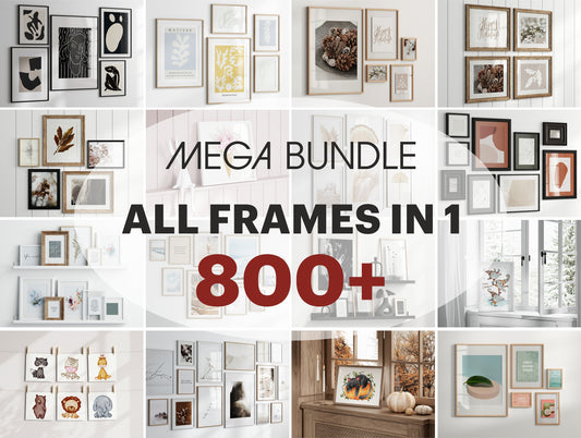 Mega Mockup Bundle: All frames in 1