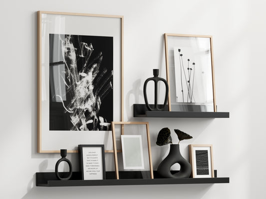 Gallery Frame Mockup, Poster Frame Mockup, Photo Frame Mockup, PSD JPG