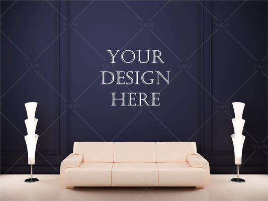 Modern Interior Wall Mockup, Modern Living Room Interior Mockup, Wall Mockup, Mockup for Art, Mockup for Print, Living Room Wall Mockup