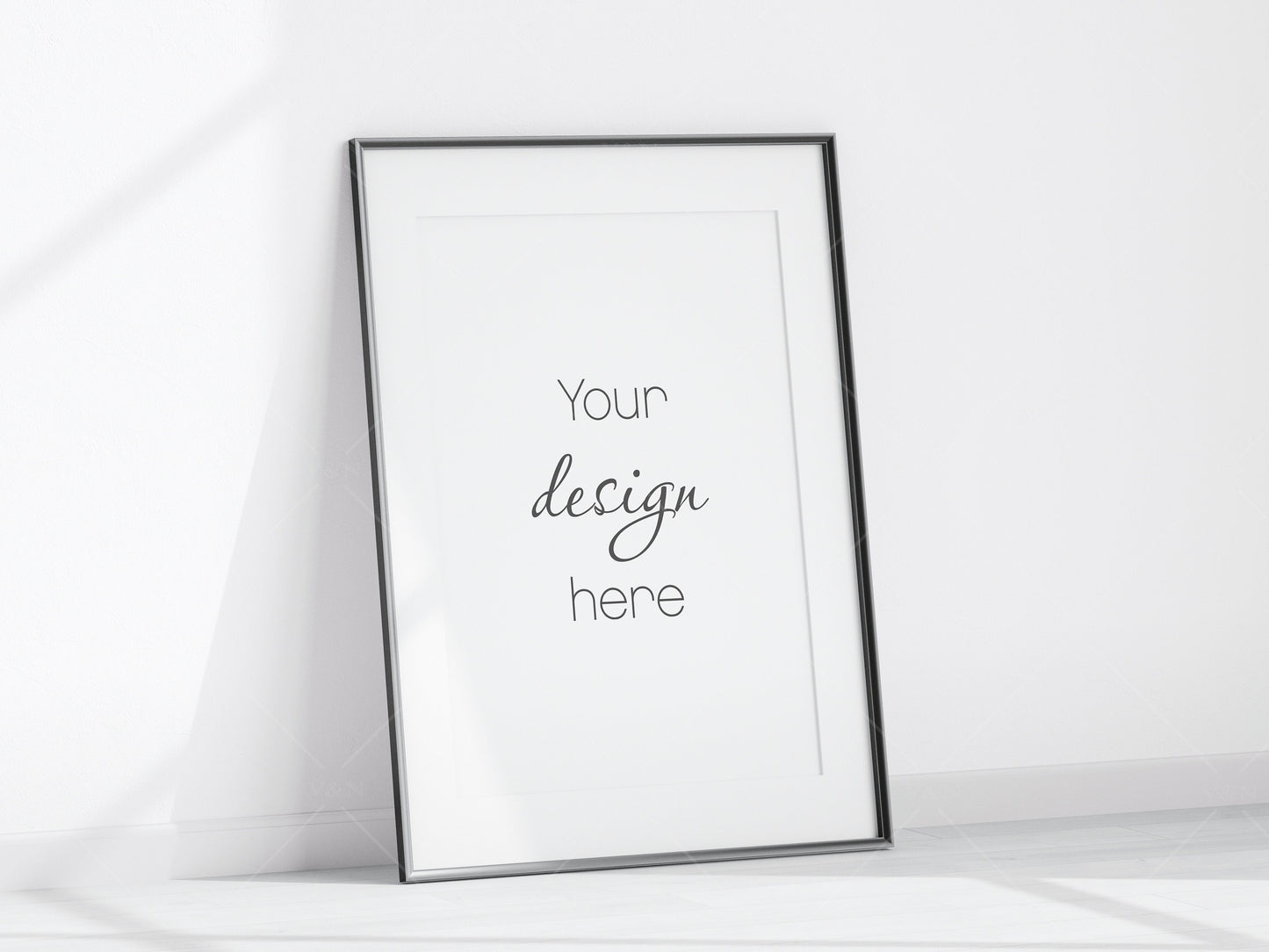 Minimalist Frame Mockup, Vertical Black Frame Mockup A1, Poster Mockup, Vertical Frame Mockup, Frame Mockup for Print, Frame Mockup for Art