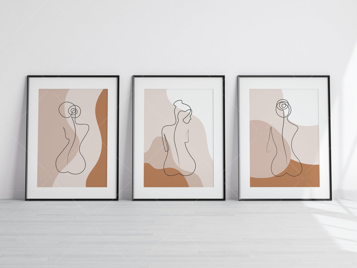 3 Minimalist Frames Mockup, Three Vertical Black Frames Mockup A1, Poster Mockup, Vertical Frames Mockup, Frame Mockup for Print