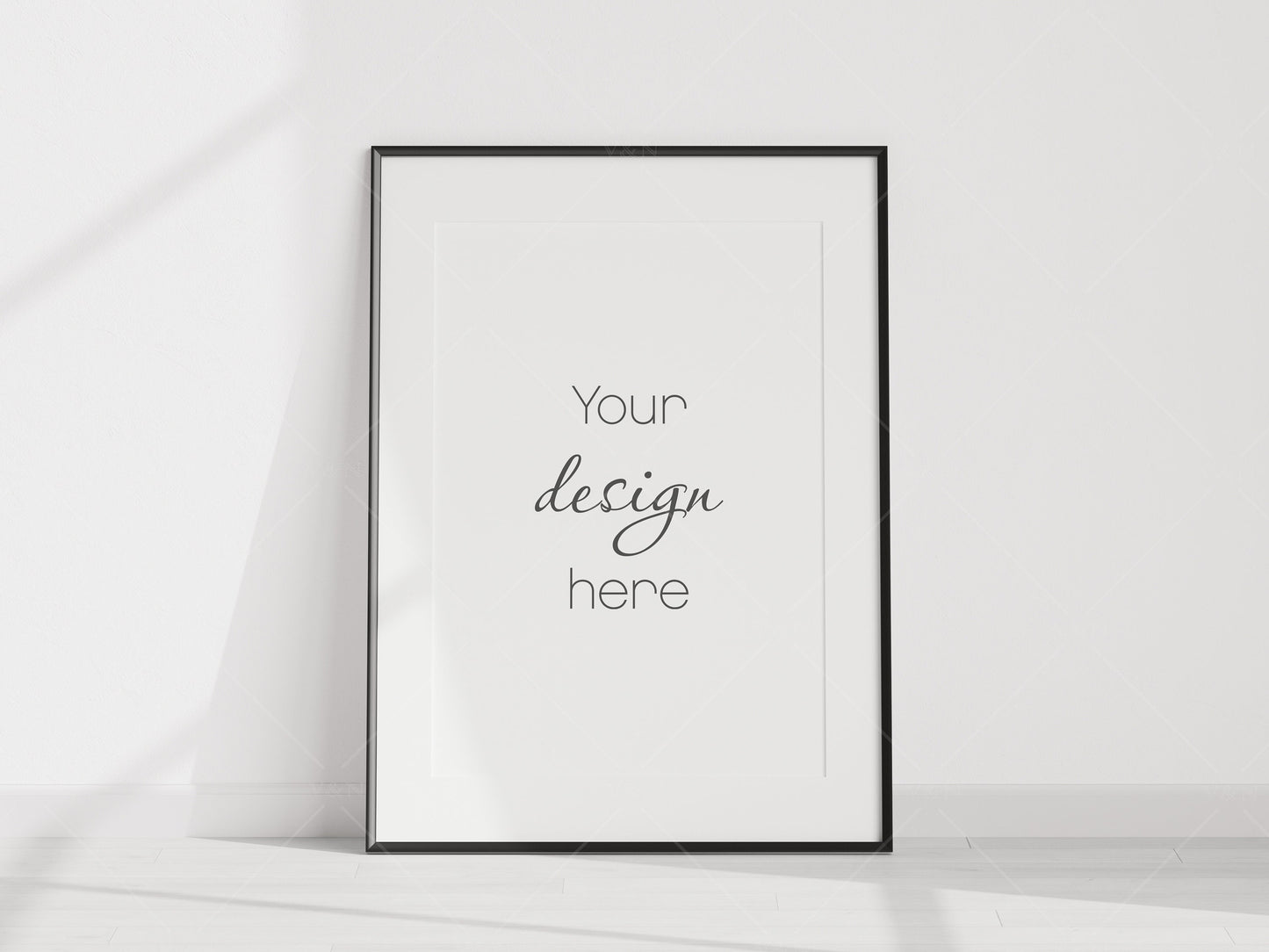 Minimalist Frame Mockup, Vertical Black Frame Mockup A1, Poster Mockup, Vertical Frame Mockup, Frame Mockup for Print, Frame Mockup for Art