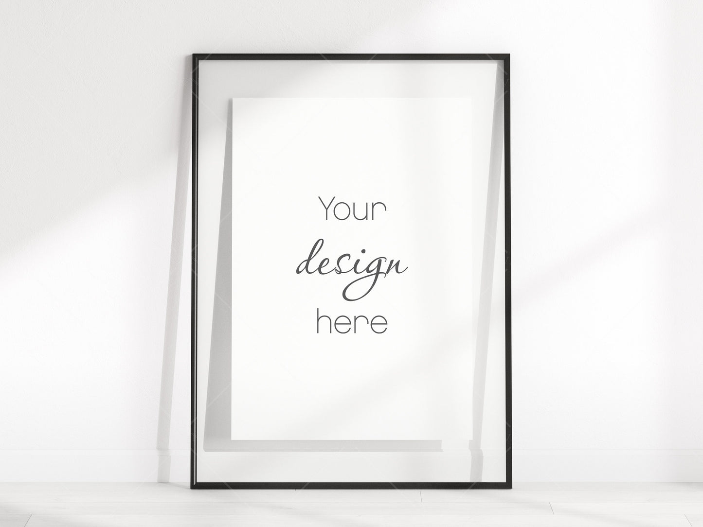 Minimalist Frame Mockup, Vertical Black Frame Mockup A1, Poster Mockup, Vertical Frame Mockup, Frame Mockup for Print, Frame Mockup for Art