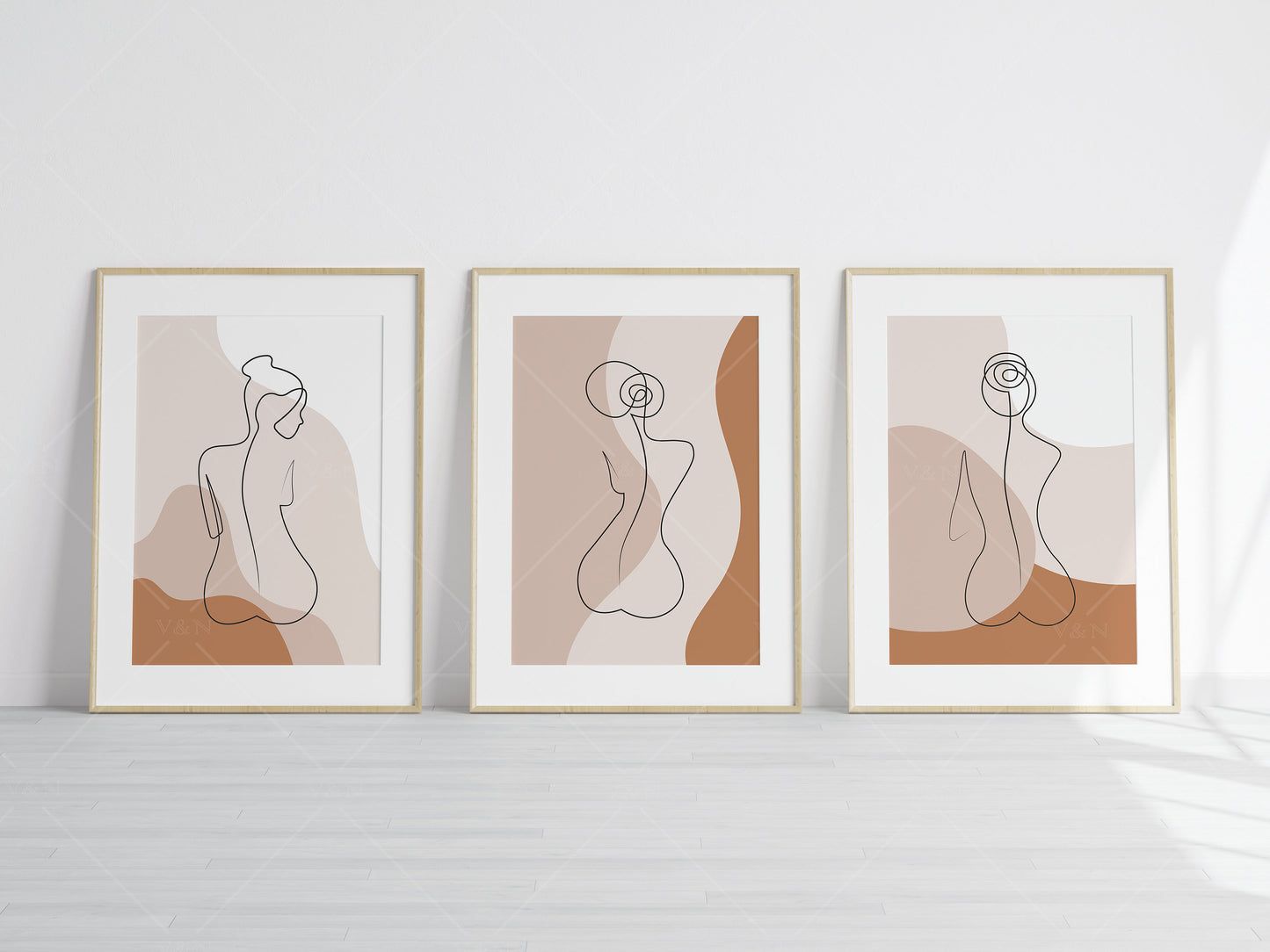 3 Minimalist Frames Mockup, Three Vertical Wooden Frames Mockup A1, Poster Mockup, Vertical Frames Mockup, Frame Mockup for Print