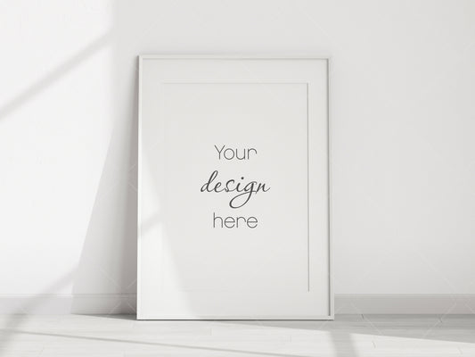 Minimalist Frame Mockup, Vertical White Frame Mockup A1, Poster Mockup, Vertical Frame Mockup, Frame Mockup for Print, Frame Mockup for Art