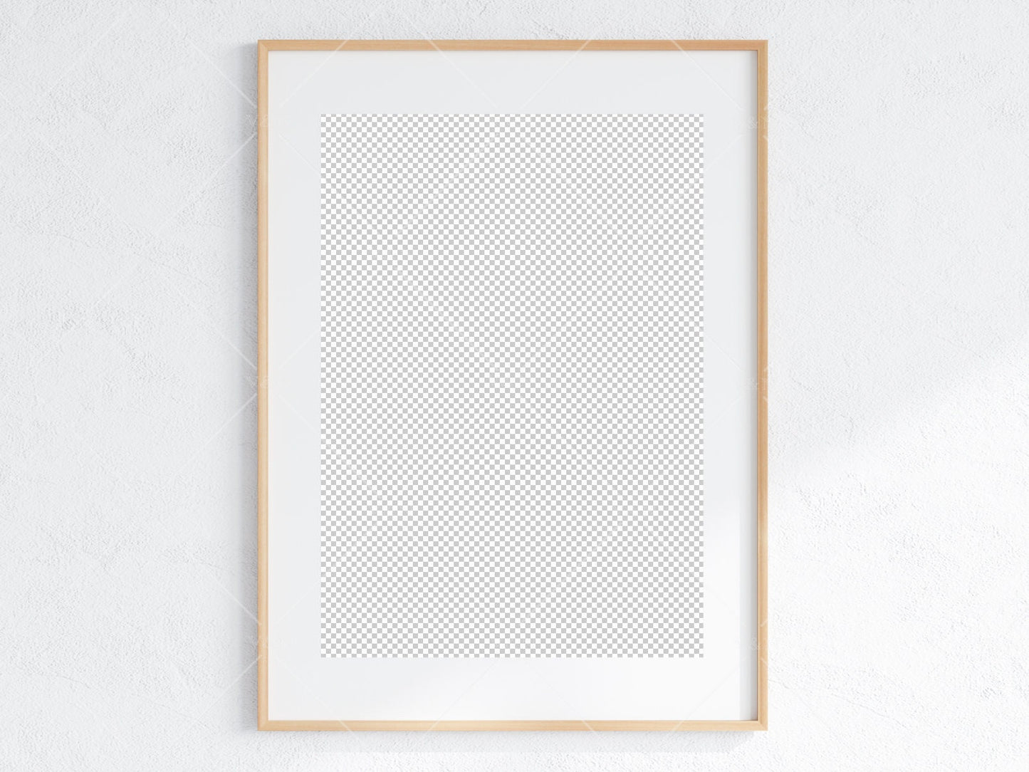 Minimalist Frame Mockup, Vertical Wooden Frame Mockup A1, Poster Mockup, Portrait Frame Mockup, Frame Mockup for Print, JPG PNG PSD