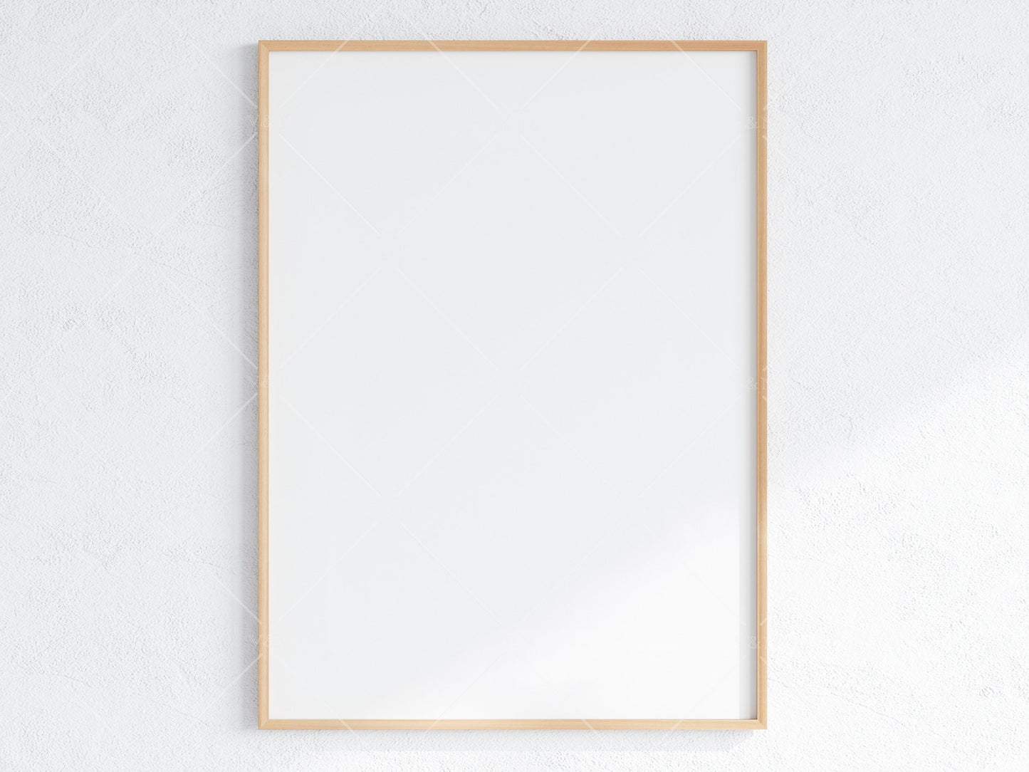 Minimalist Frame Mockup, Vertical Wooden Frame Mockup A1, Poster Mockup, Portrait Frame Mockup, Frame Mockup for Print, JPG PNG PSD