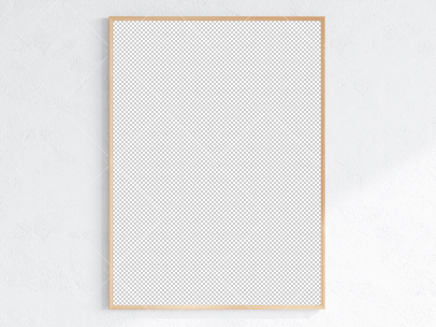 Minimalist Frame Mockup, Vertical Wooden Frame Mockup A1, Poster Mockup, Portrait Frame Mockup, Frame Mockup for Print, JPG PNG PSD