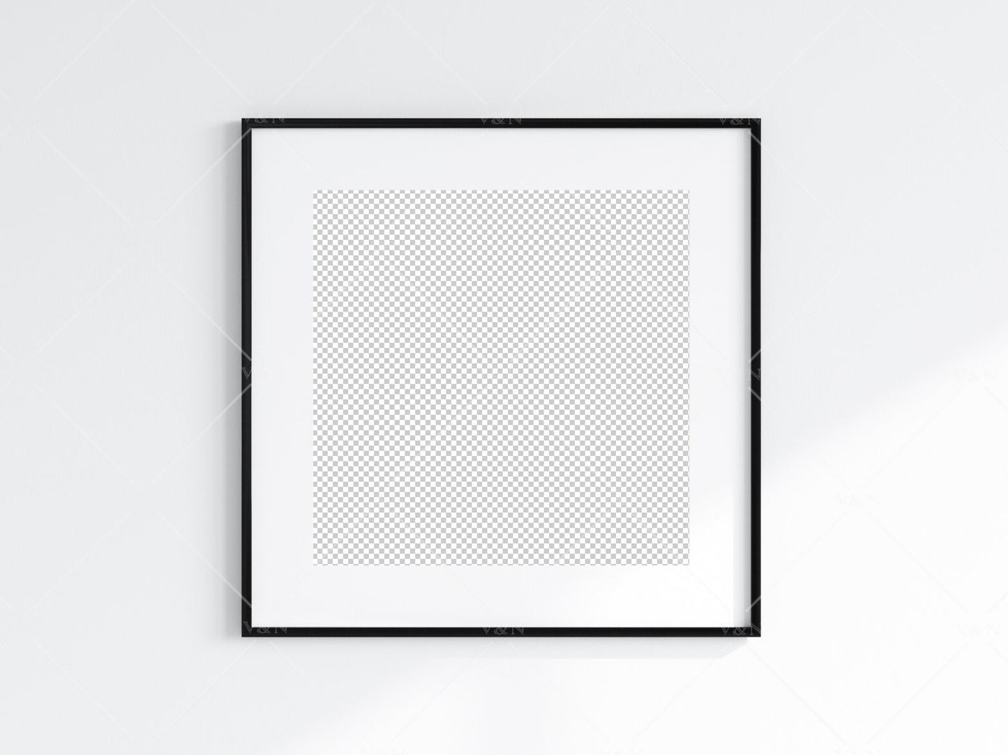 Minimalist Frame Mockup, Square Black Frame Mockup, Poster Mockup, Square Frame Mockup, Frame Mockup for Print, JPG PNG PSD