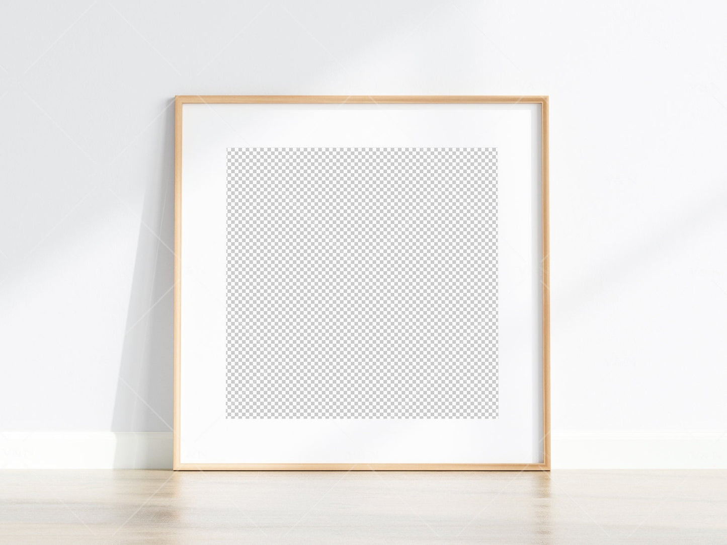 Minimalist Frame Mockup, Square Wooden Frame Mockup, Poster Mockup, Square Frame Mockup, Frame Mockup for Print, JPG PNG PSD