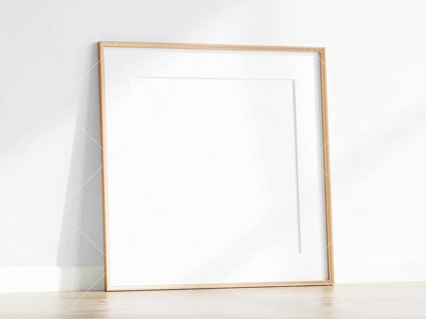 Minimalist Frame Mockup, Square Wooden Frame Mockup, Poster Mockup, Square Frame Mockup, Frame Mockup for Print, JPG PNG PSD